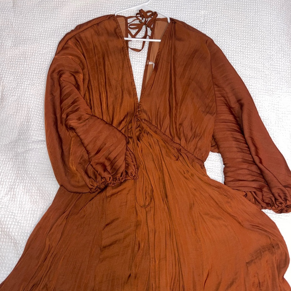 Elegant Rust Dress